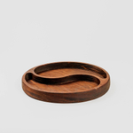 Деревянная менажница "Инь-Янь" из кедра