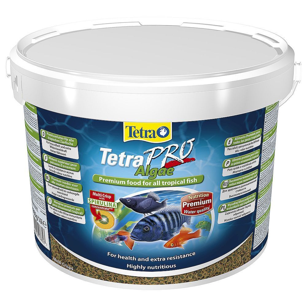 TetraPro Algae Crisps раст.корм для всех видов рыб в чипсах (Ведро 10л)