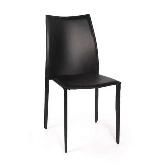 Стул Rolf черная кожа