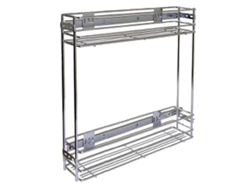 Бутылочница выкатная на 2 полки 460х100х480мм, модуль 150мм, с левым боковым креплением и креплением