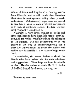 An introduction to the theory of relativity | L. Bolton