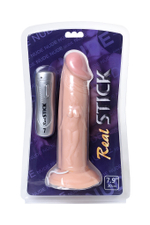 Вибратор RealStick Nude реалистичный, PVC, телесный, 7 режимов вибрации, 19,5 см