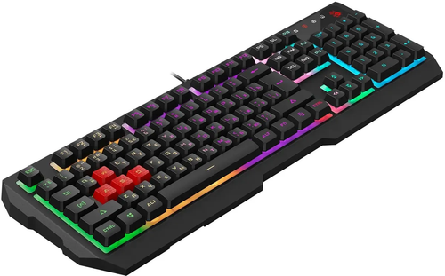 Клавиатура Bloody B140N Black <USB> 104КЛ, подсветка клавиш