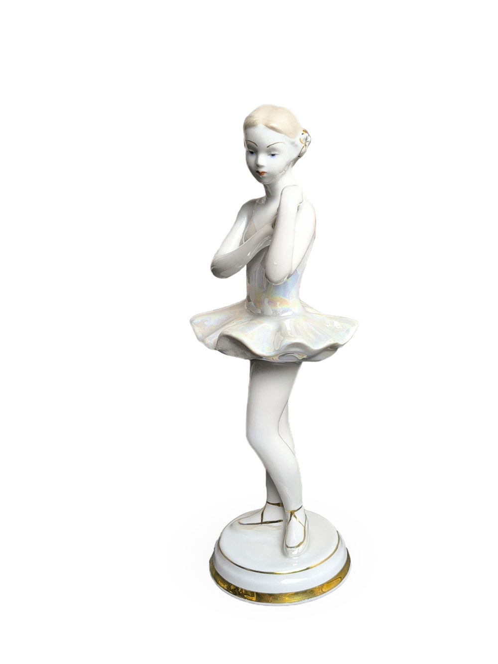 Фарфоровая статуэтка "Балерина с Цветком" ДФЗ Вербилки