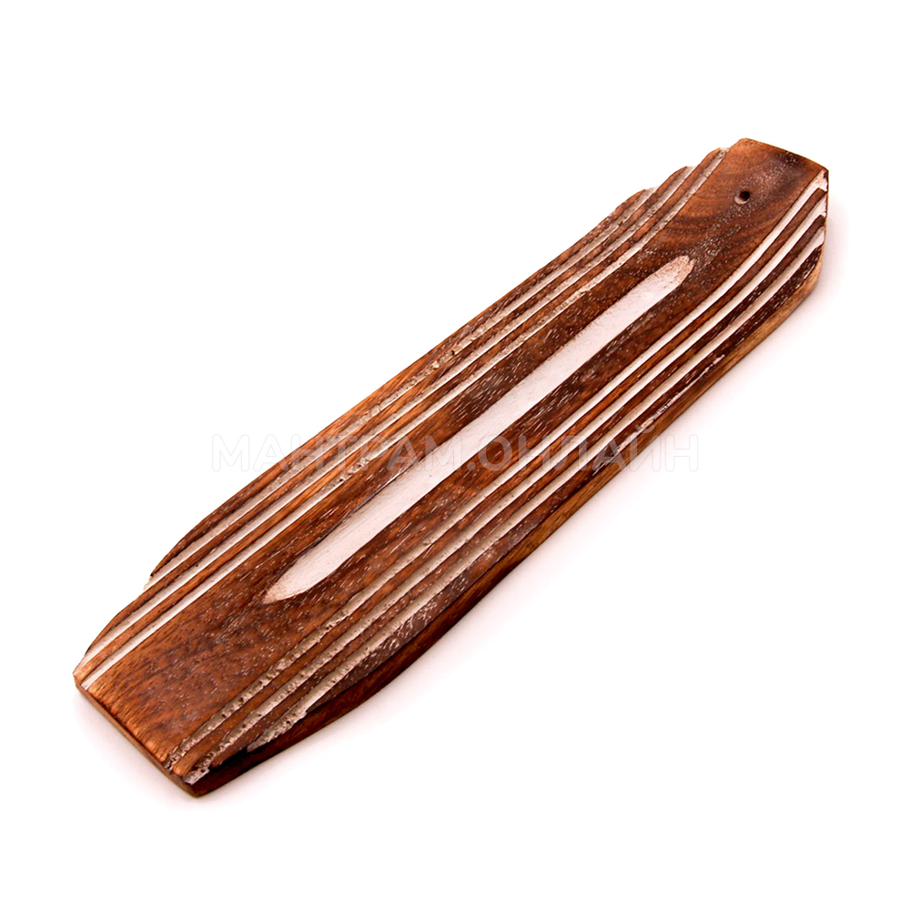 Подставка под благовония Лыжа из Мангового дерева 25 см