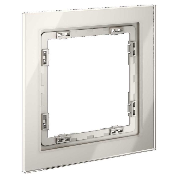 Рамка стеклянная Voltum S70 на 1 пост, (кашемир, стекло) VLS110103