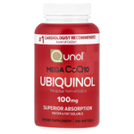 Qunol, Mega CoQ10, убихинол, 100 мг, 100 капсул