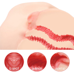 Вибромастурбатор-полуторс с двойным слоем материала Kokos Vanilla Onahole Real Vagina M01-003-13DV