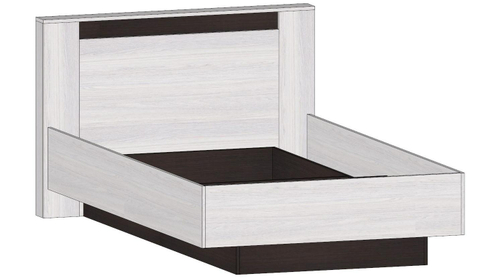 Бостон Кровать 1200 Анкор светлый / Венге