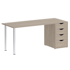 Home Office Стол письменный VR.SP-3-178.4 Дуб Аттик/Хром 1780*720*750