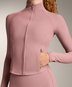 Oysho Высокотехнологичная куртка в рубчик, нежно-розовый