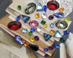evoli 4322 Teardrop Fancy Stone - Jet