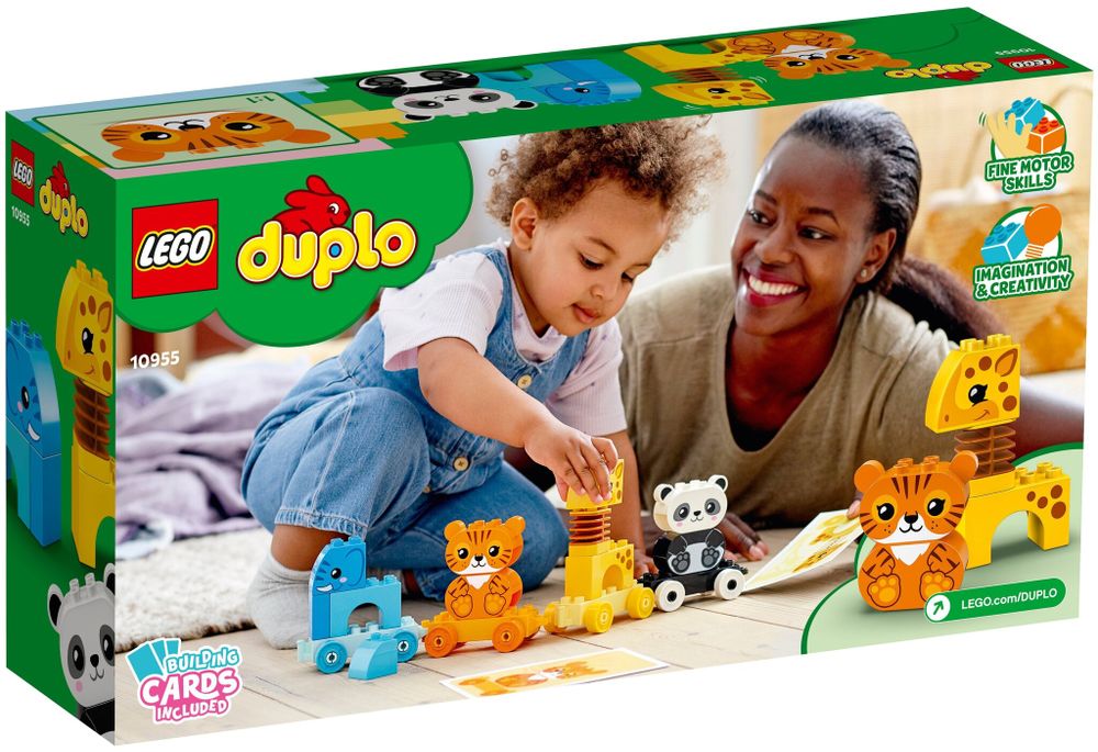 Конструктор LEGO DUPLO Creative Play 10955 Мой первый поезд для зверей