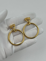 Серьги с крупными подвесками Monet