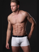 Хлопковые боксеры с брендированной резинкой (Размер: XXL) (Цвет: темно-синий)