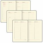 Ежедневник недатированный А5 (138х213 мм), BRAUBERG VISTA, под кожу, твердый, 136 л., "Outline", 111995