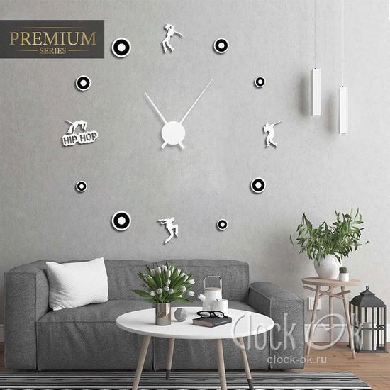 Настенные 3D часы Hip-Hop