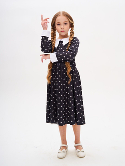 платье из сериала wednesday addams на Хэллоуин