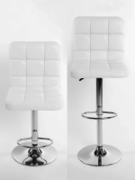 Стул мастера со спинкой хром бар Ирис Masscomplekt от производителя с доставкой по России курьером до адреса