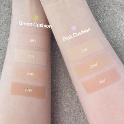 UNLEASHIA Кушон для лица с сатиновым финишем Healthy-Green Cushion SPF30 PA++ 27W Peach Tan