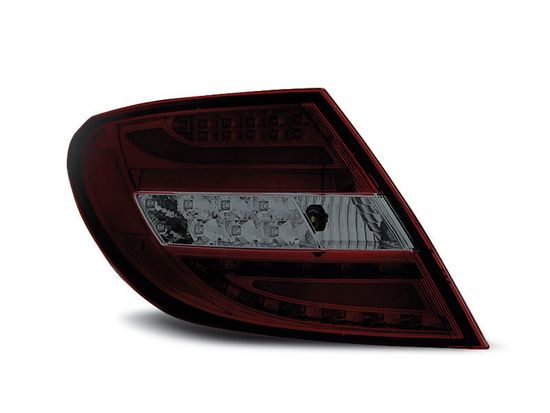 Задние фонари Mercedes C W204 red smoke led bar