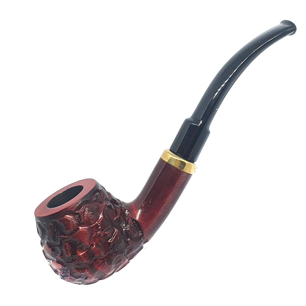 Трубка "Mr. Brog" №18 Horn коричнево-красный рустик (Груша)