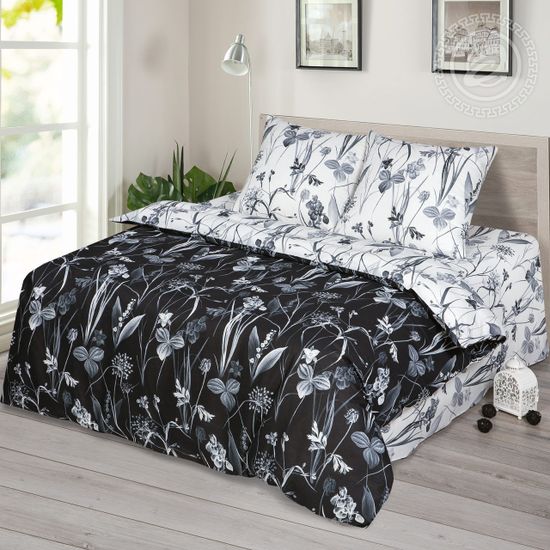 Семейный комплект постельного белья Мотылёк бязь Премиум наволочки 70x70 см