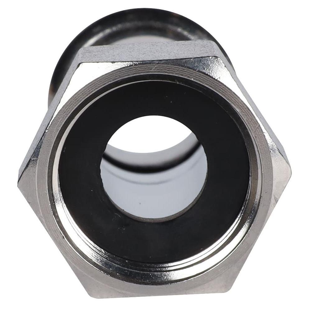 ROMMER Переходник с накидкой гайкой 15x1/2" из нержавеющей стали прессовой