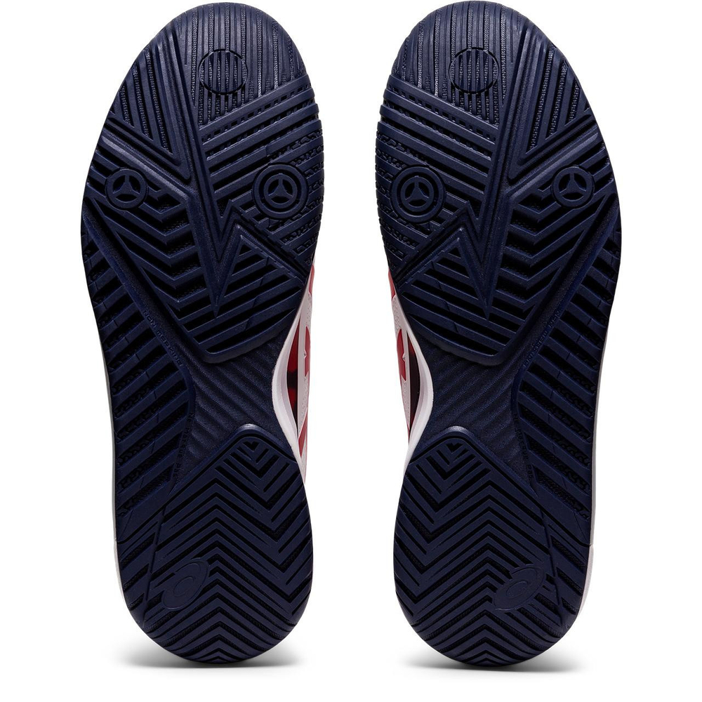 Мужские кроссовки теннисные Asics Gel-Resolution 8 L. E. - white/classic red