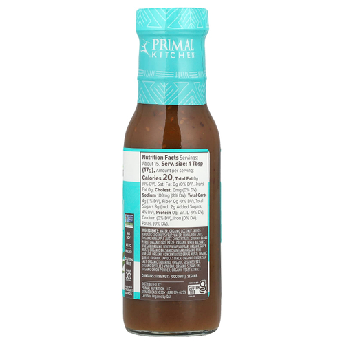 Primal Kitchen, соус и маринад, «Айлендский терияки», 256 г (9 унций)