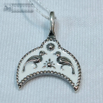 Подвеска "Лунница с птичками" горячая эмаль мал.