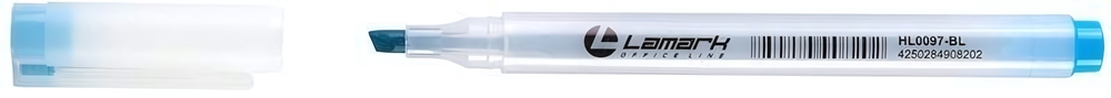 Маркер-текстовыделитель 1-4мм голубой (Lamark)
