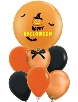 Страшные букеты из шаров на HALLOWEEN