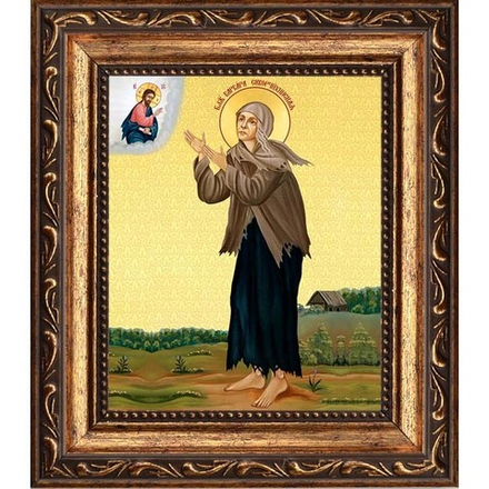 Варвара Скворчихинская святая блаженная. Икона на холсте.