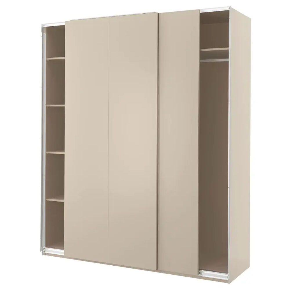 Гардероб - PAX / HASVIK IKEA/ПАКС/  ХАСВИК ИКЕА,  236х200 см, бежевый