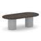 Felto Стол переговорный овальный PR.C.SPRG-007.D Дуб Мали/Металл Серый/Зимний Лес 2400*1200*750
