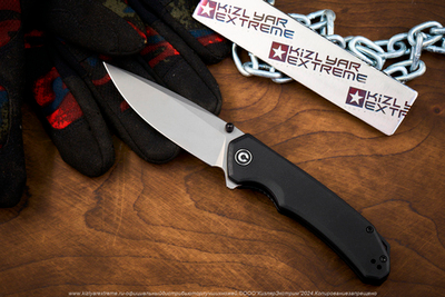 Нож Civivi Brazen C2023C, сталь D2 BlackWash, Black G10