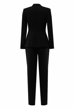 Брючный костюм чёрный 17-03-20FW