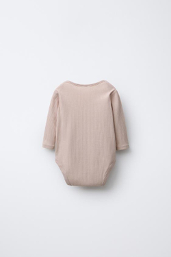 ZARA НАБОР ИЗ ПЯТИ БОДИ С ЦЫПЛЯТАМИ, РЫЖЕВАТО-КОРИЧНЕВЫЙ