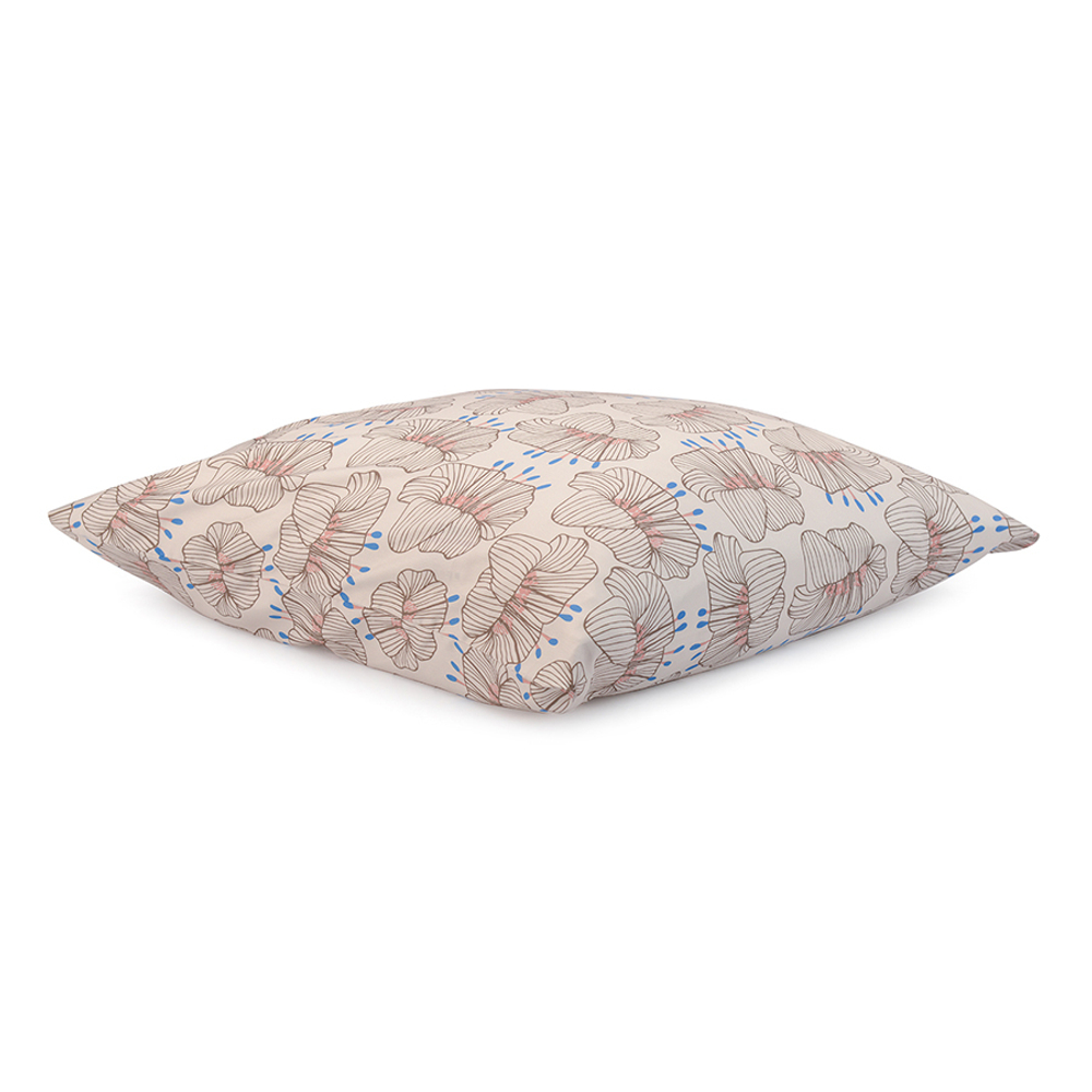 Набор из двух наволочек из сатина с принтом "Цветы" из коллекции prairie, 70х70 см