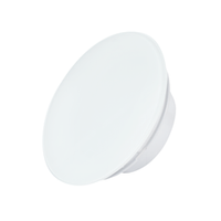 Вытяжной тонкий вентилятор для ванн ММ-Р 01 пластик круглый 90 м³/час с обратным клапаном белый глянец