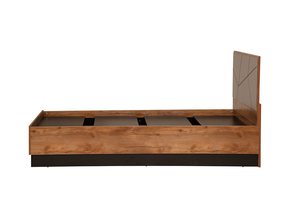 Кровать одинарная Гамма с настилом 54.17 Таксония/Грей