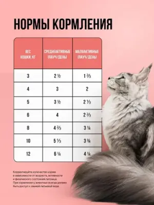 Пауч кусочки в соусе для стерилизованных кошек, с лососем с овощами