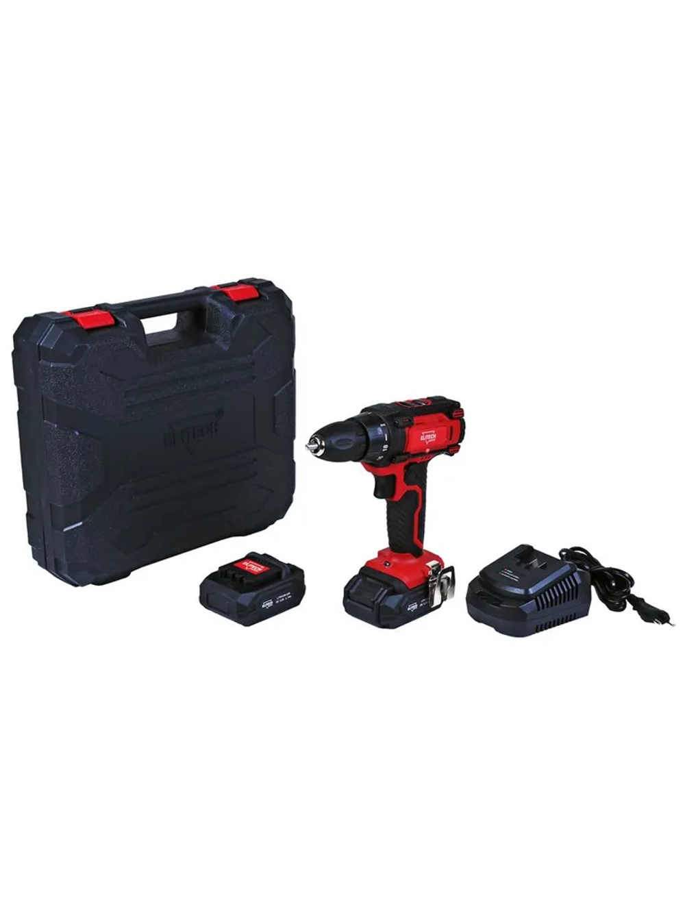 Дрель шуруповерт аккумуляторная ELITECH ДА 12СЛ Промо, 12В, 2Х1,7Ач, кейс.