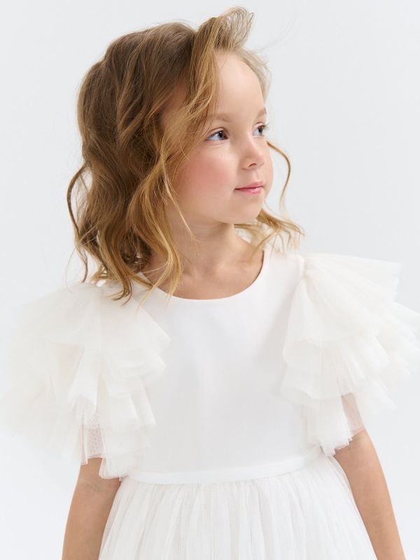 Платье из фатина с пышной юбкой 