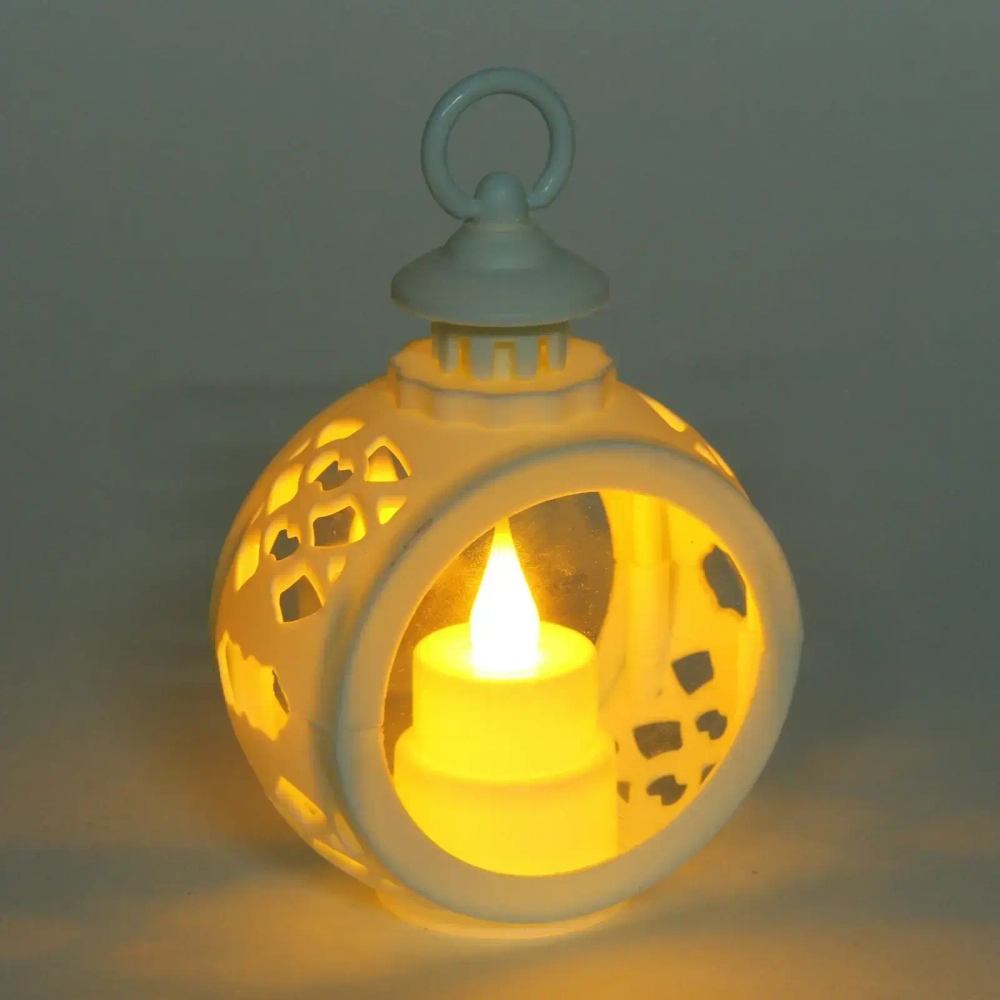 Сувенир с подсветкой «Горящая свеча» 8,5*12 см, Белый