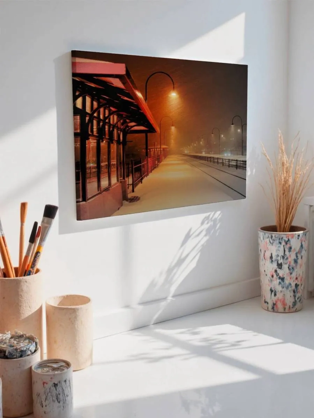 Картина на стену 40 X 50 Снегопад