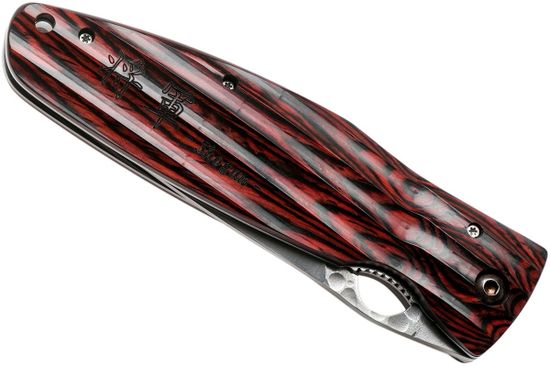 Складной нож Mcusta Tokugawa Ieyasu SPG2 blade Red Pakka Wood handle MC-0183G c клинком из стали SPG2 (SG2) рукоять дерево (Pakka wood)