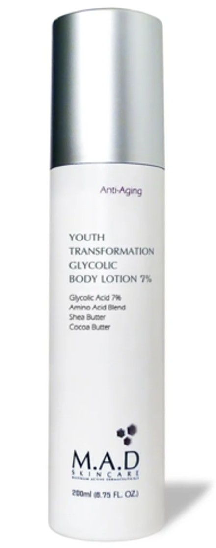 M.A.D. YOUTH TRANSFORMATION GLYCOLIC BODY LOTION 7% Омолаживающий лосьон для тела с 7% гликолевой кислотой