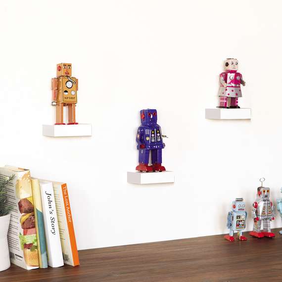 Набор из 3 полок Showcase белый